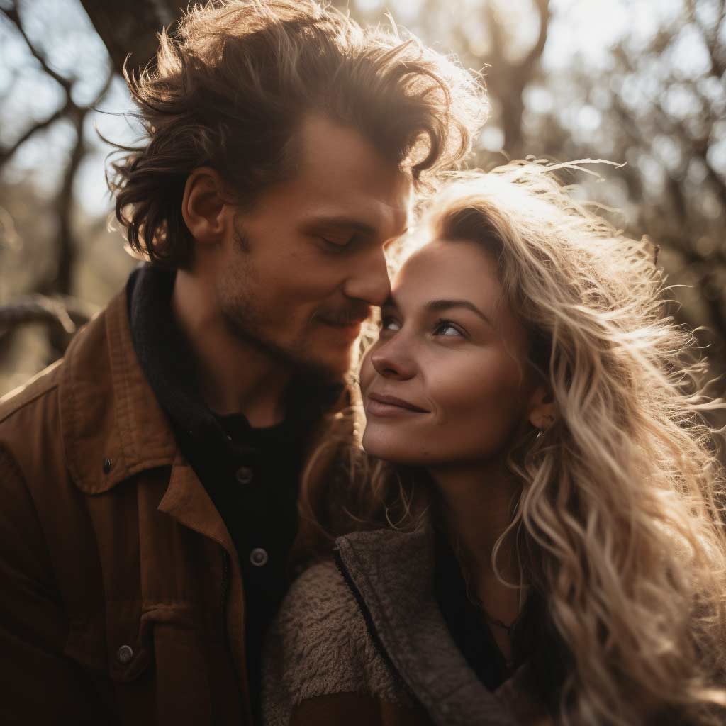 Romantic getaway couple